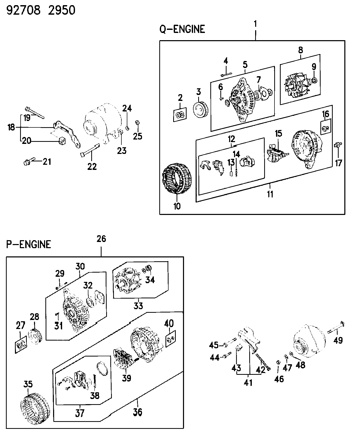 Mitsubishi MD61 1928 - Контактное кольцо, генератор parts5.com