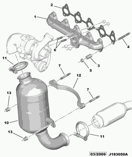 PEUGEOT (DF-PSA) 1738 05 - Катализатор parts5.com