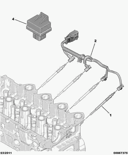 CITROËN/PEUGEOT 5960 F9 - Свеча накаливания parts5.com