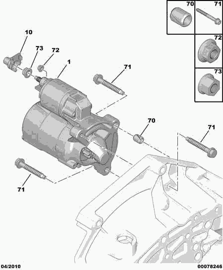 CITROËN (DF-PSA) 5802 M9 - Стартер parts5.com