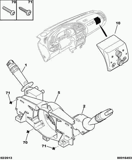 CITROËN 6239.H5 - Выключатель на рулевой колонке parts5.com