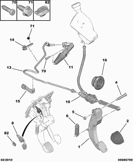 DS 96 765 353 80 - Главный цилиндр, система сцепления parts5.com