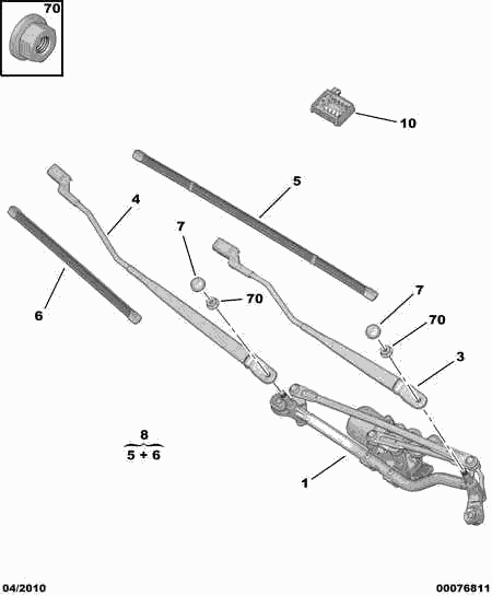 DS 6423-J3 - Limpiaparabrisas parts5.com