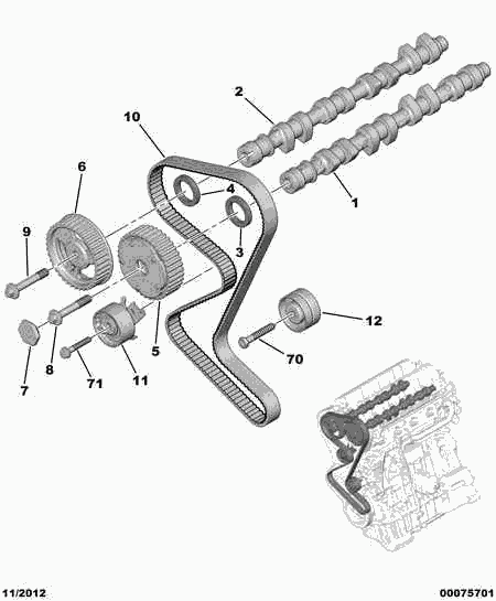 PEUGEOT (DF-PSA) 0816.G4 - Зубчатый ремень ГРМ parts5.com