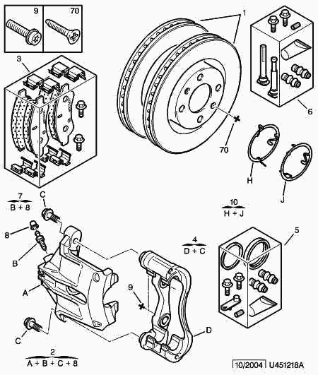 CITROËN 4252 53 - Тормозные колодки, дисковые, комплект parts5.com