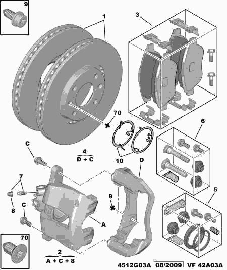 CITROËN/PEUGEOT 4404 64 - Комплект направляющей гильзы parts5.com