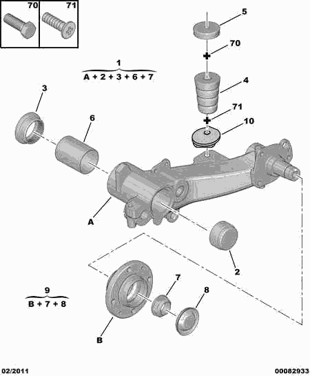 Vauxhall 3 74 843 - Шарнирный комплект, ШРУС, приводной вал parts5.com