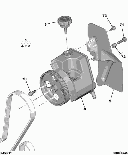 CITROËN 4007.WQ - Гидравлический насос, рулевое управление, ГУР parts5.com