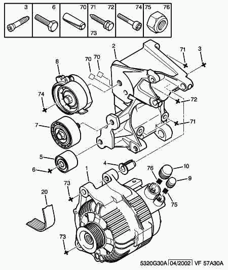 CITROËN/PEUGEOT 5705 5T - Alternador parts5.com