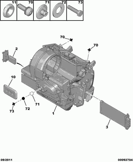 CITROËN 6441 Q7 - Сопротивление, реле, вентилятор салона parts5.com