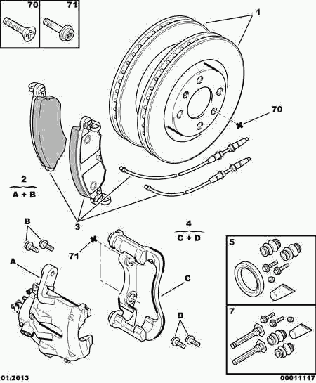 PEUGEOT 4400 L6 - Тормозной суппорт parts5.com