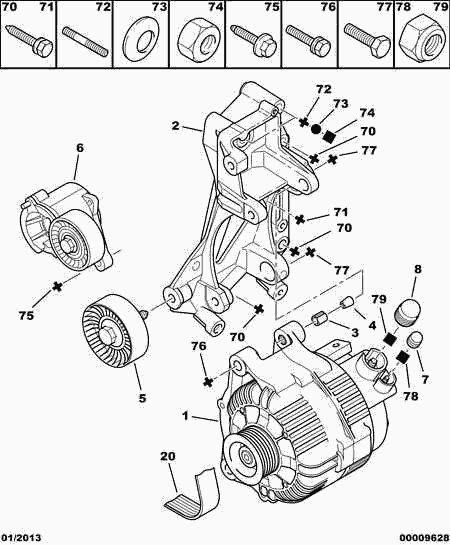 CITROËN 5750 YA - Поликлиновой ремень parts5.com