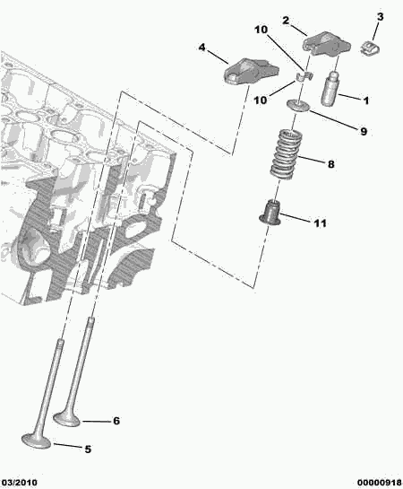 CITROËN 0950.18 - Предохранительный клин клапана parts5.com