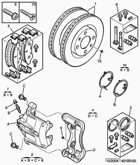 PEUGEOT 4252 18 - Тормозные колодки, дисковые, комплект parts5.com