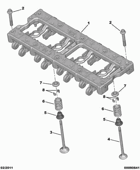 CITROËN 0950.25 - Предохранительный клин клапана parts5.com