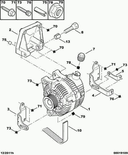 CITROËN 5705 6C - Alternador parts5.com