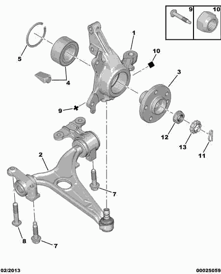 PEUGEOT 3520 X0 - Рычаг подвески колеса parts5.com