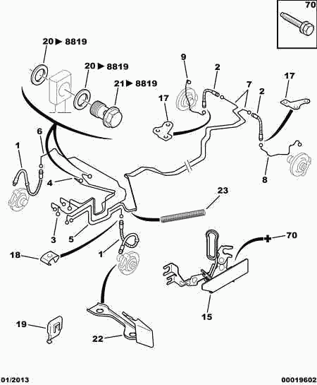 CITROËN 4806 97 - Тормозной шланг parts5.com