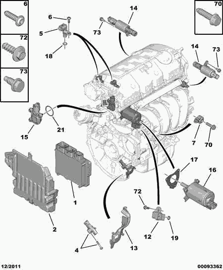 CITROËN 1922 V9 - Регулирующий клапан, выставление распределительного вала parts5.com