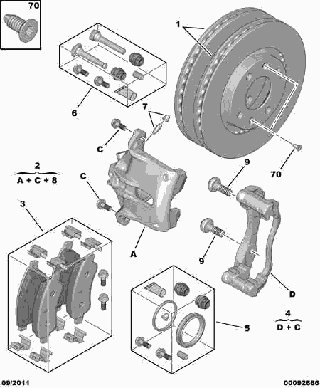 CITROËN 16 070 831 80 - Brake Pad Set, disc brake parts5.com