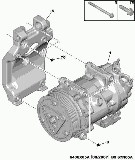 CITROËN 6453.WN - Compresor, aire acondicionado parts5.com