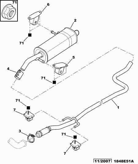 CITROËN 1736.18 - Соединительные элементы, система выпуска parts5.com