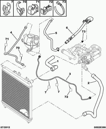 CITROËN 1343.HV - Шланг радиатора parts5.com