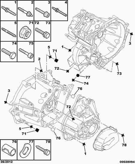 FRITZMEIER 2210 68 - GEAR-BOX HOUSING COLUMN SCREW parts5.com