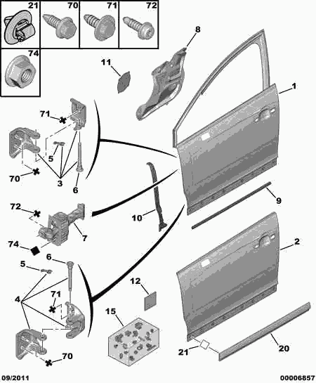 CITROËN/PEUGEOT 8565.48 - Пружинный зажим parts5.com