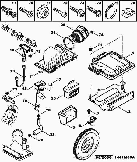 PEUGEOT (DF-PSA) 1920.FP - Датчик импульсов, коленвал parts5.com