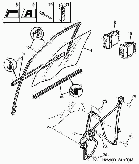 CITROËN 9221 L1 - Стеклоподъемник parts5.com