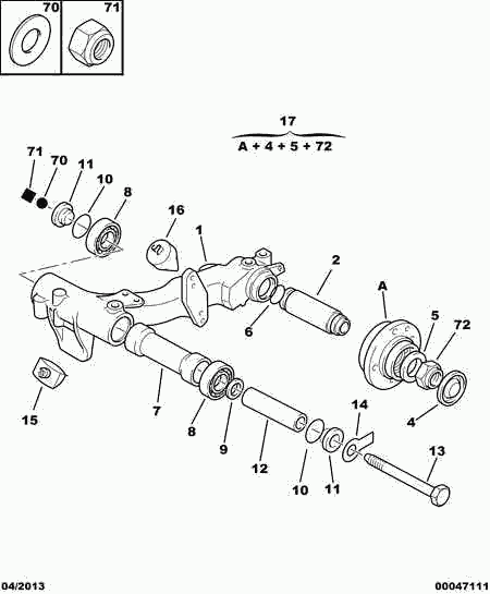 PEUGEOT 3748.29 - Комплект подшипника ступицы колеса parts5.com