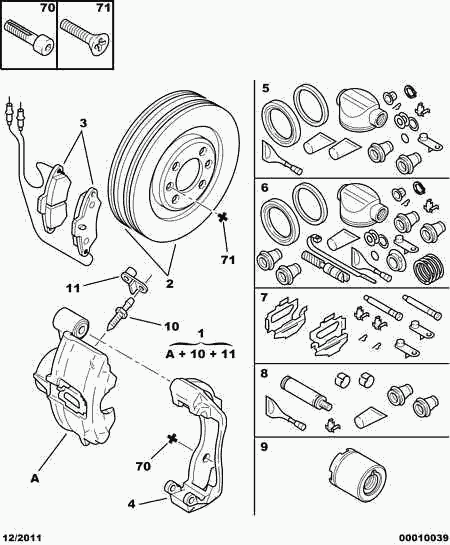 PEUGEOT 4246 V0 - Тормозной диск parts5.com