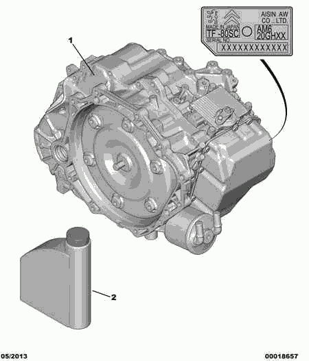 PEUGEOT 9980.D4 - Automatic Transmission Oil parts5.com