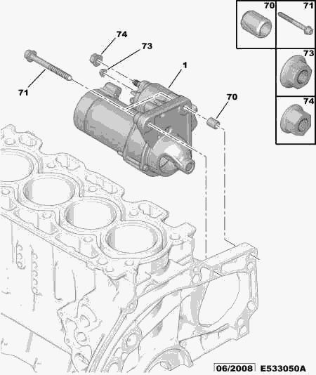 CITROËN 5802 Y4 - Стартер parts5.com