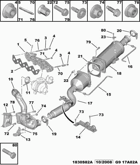 Lancia 1731 WG - Катализатор parts5.com
