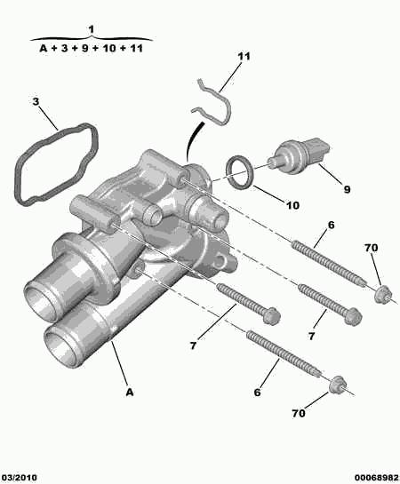 PEUGEOT 1336 Z4 - Термостат, охлаждающая жидкость parts5.com