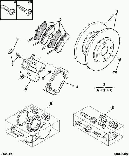 CITROËN 4401 A6 - Тормозной суппорт parts5.com