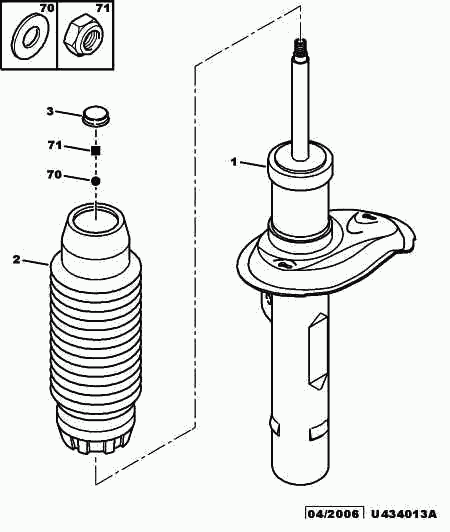 CITROËN 5202 PJ - Амортизатор parts5.com