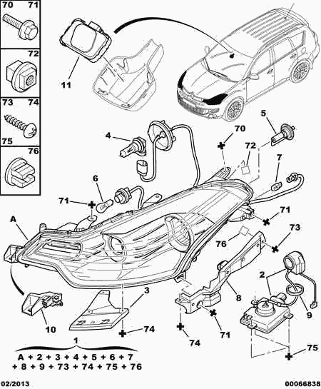 CITROËN 6216.F2 - Лампа накаливания, фонарь указателя поворота parts5.com