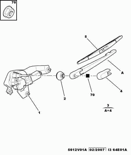 CITROËN 6423 17 - Щетка стеклоочистителя parts5.com