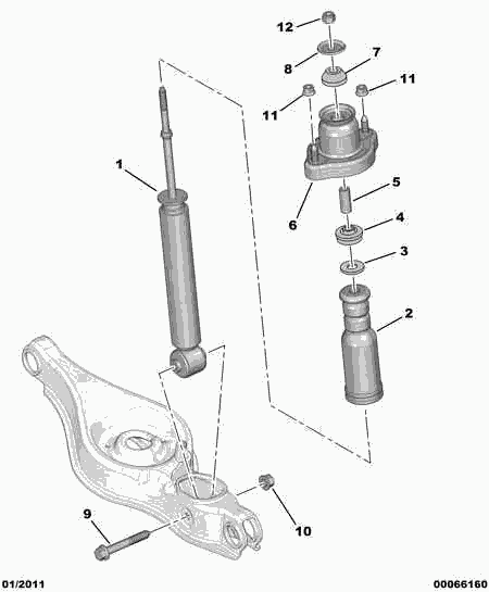 CITROËN 5206 LE - Амортизатор parts5.com