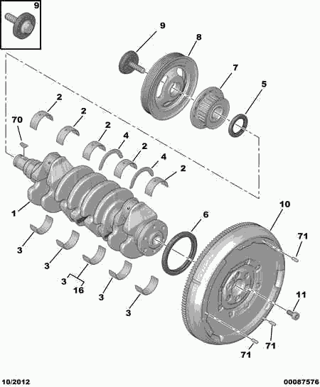 DS 0532 W4 - Маховик parts5.com