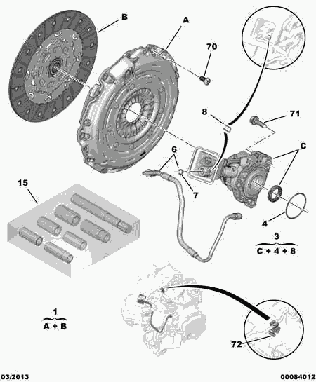 PEUGEOT 2052 Z1 - Комплект сцепления parts5.com