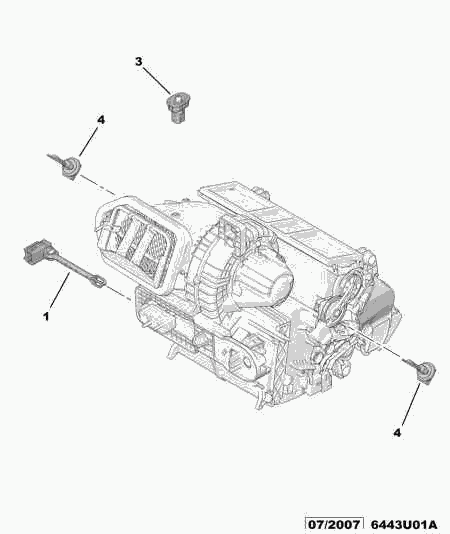 CITROËN 6445 YY - Датчик, внутренняя температура parts5.com