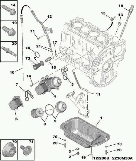 Mitsubishi 1103 P0 - Масляный радиатор, двигательное масло parts5.com