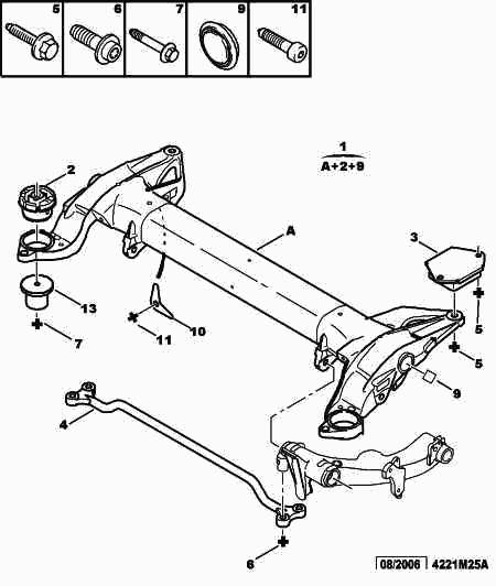 CITROËN 5131.C7 - Сайлентблок, рычаг подвески колеса parts5.com