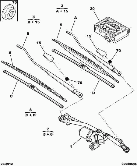 CITROËN 6423 L6 - Щетка стеклоочистителя parts5.com