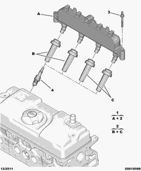 CITROËN 5970.A8 - Катушка зажигания parts5.com