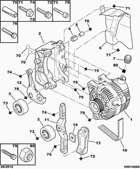 CITROËN 5750 VT - V-Ribbed Belt parts5.com